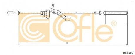 Трос ручного гальма перед. Ford Focus III 2010/07- COFLE 105380