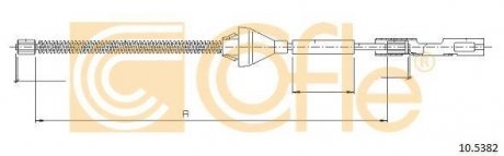 Трос ручника COFLE 105382