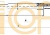 Трос ручного тормоза зад. Л RENAULT TWINGO II 1.2/1.5D 03.07- COFLE 106545 (фото 1)