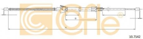 Трос ручника COFLE 10.7142 (фото 1)