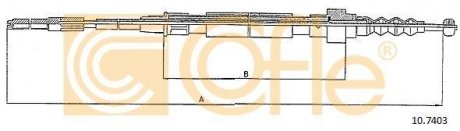 Трос ручника COFLE 107403