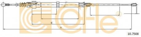 Трос ручного гальма COFLE 107508