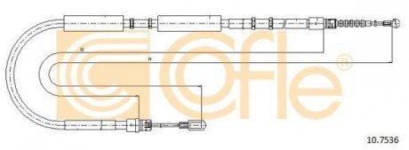 Трос ручника COFLE 107536