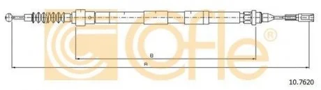 Трос ручника COFLE 107620