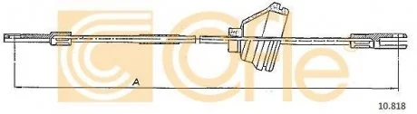 Трос ручного тормоза COFLE 10818