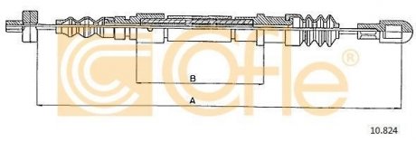 Трос ручника COFLE 10824