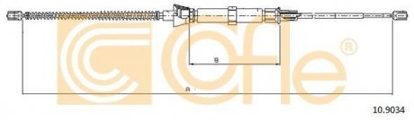 Трос ручника COFLE 109034