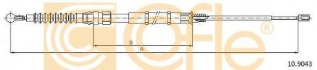 Трос ручника COFLE 109043