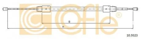 Трос ручного гальма COFLE 109323
