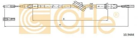 Трос ручного гальма COFLE 109444