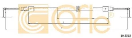 Трос ручного гальма COFLE 109515