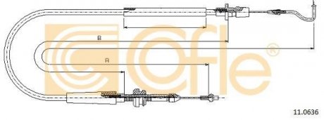 Тросик газа COFLE 110636