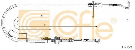 Трос газа VW Passat D/TD 88- COFLE 11.0823