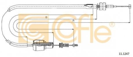 Тросик газу COFLE 111247