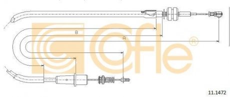 Тросик газа COFLE 111472