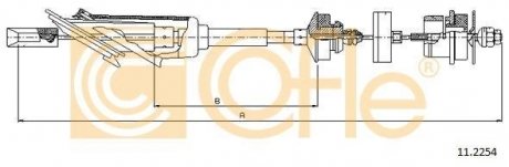 Трос сцепления COFLE 112254
