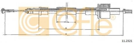 Трос сцепления COFLE 112321