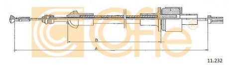 Трос сцепления COFLE 11232