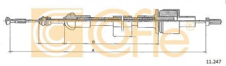 Трос сцепления COFLE 11247