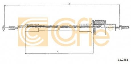 Трос сцепления Ford Sierra 1,3/1,6 COFLE 112481