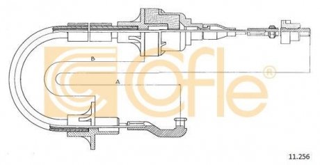 Трос сцепления COFLE 11256