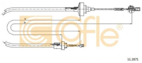 Трос сцепления COFLE 112871 (фото 1)