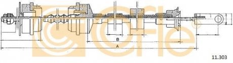 Трос сцепления COFLE 11.303