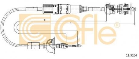 Трос сцепления COFLE 11.3264 (фото 1)