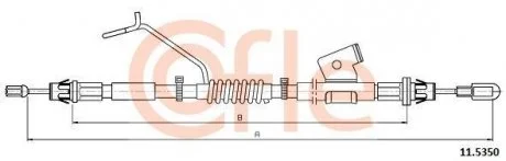 Трос COFLE 115350