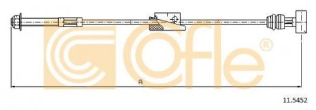 Трос ручного тормоза COFLE 115452
