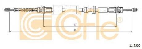 Трос ручного тормоза COFLE 115502
