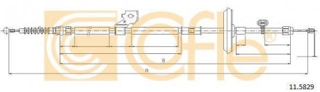 Трос стояночного гальма права COFLE 115829