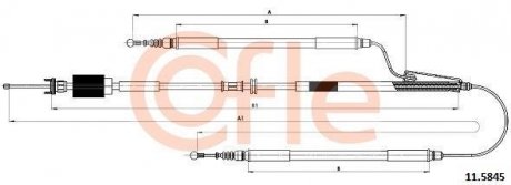 LINKA H-CA L+P OPEL INSIGNIA 09- ELEKTR COFLE 115845 (фото 1)