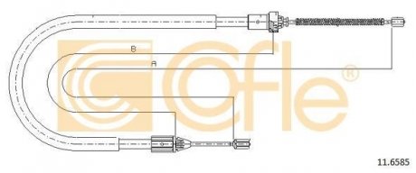 Трос ручника COFLE 116585 (фото 1)