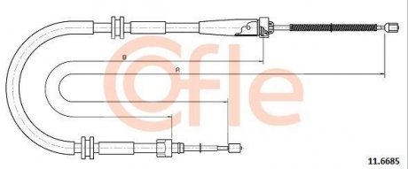 Трос COFLE 116685 (фото 1)