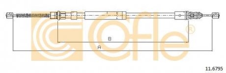 Трос ручника COFLE 116795