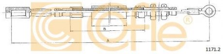 Трос ручника COFLE 1171.2 (фото 1)