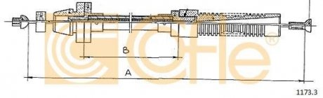 Трос акселератора COFLE 1173.3
