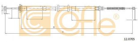 Трос ручного тормоза COFLE 120705