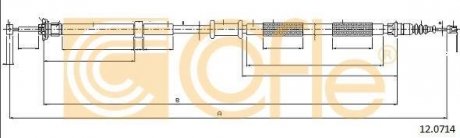 Трос ручного тормоза COFLE 120714