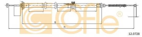 Трос ручного тормоза COFLE 120728