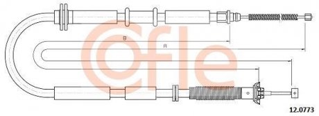Трос COFLE 120773 (фото 1)