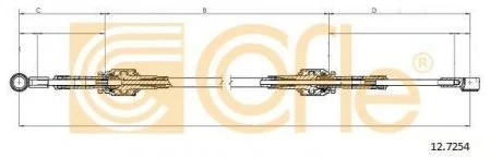 Linka zmiany biegуw PUNTO 99- COFLE 127254