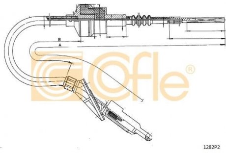 Трос сцепления COFLE 1282P2