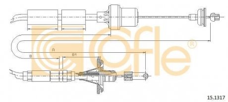 Трос зчеплення COFLE 151317