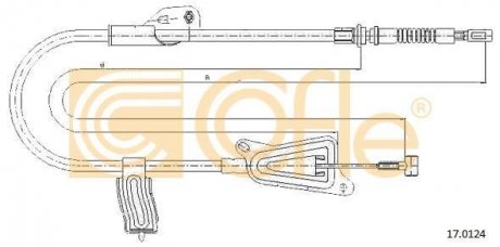 Трос ручного гальма COFLE 170124