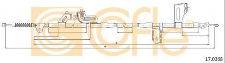 Трос ручного тормоза COFLE 170368 (фото 1)