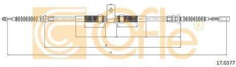 Трос ручного гальма COFLE 170377