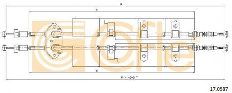 Трос ручника COFLE 170587