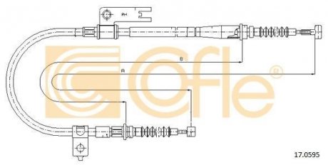 Трос ручного гальма COFLE 170595